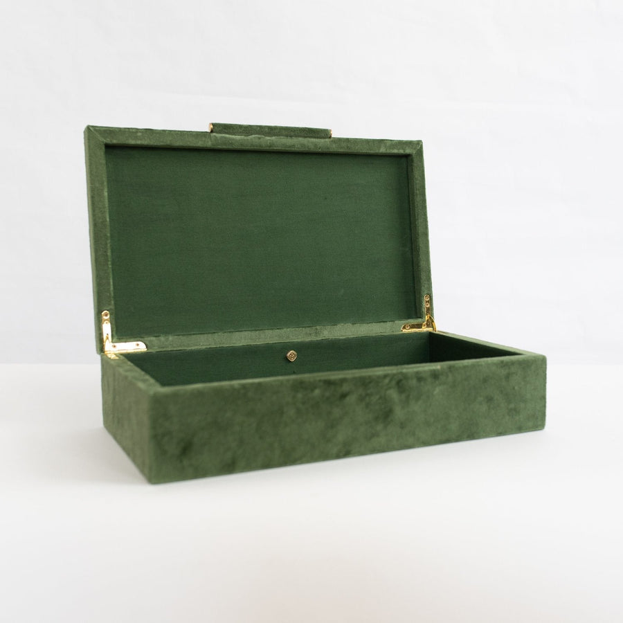 Sinclaire Box - 14.5’’ x 8.5’’ 3.5’’ / Forest Green - Made Goods - Accessories - $250