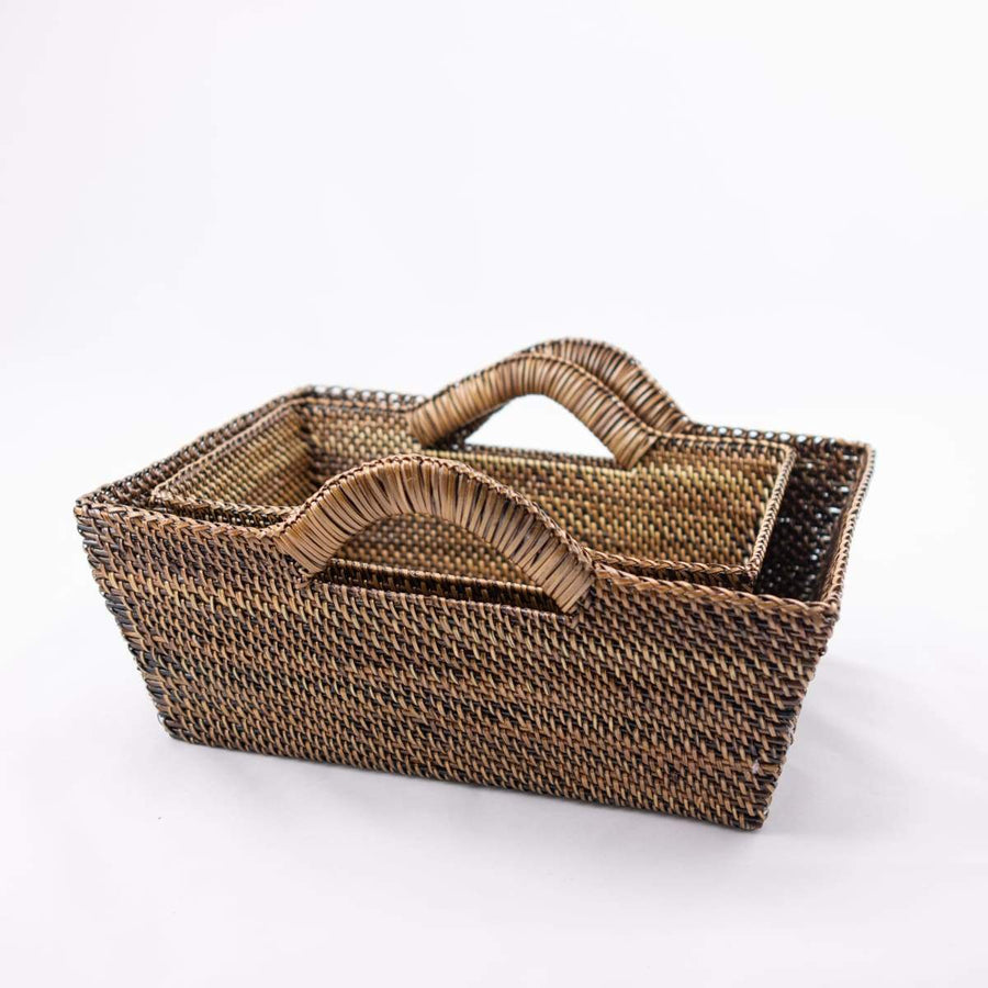 Water-vine Rectangle Basket Tray - Calaisio - Baskets - $99