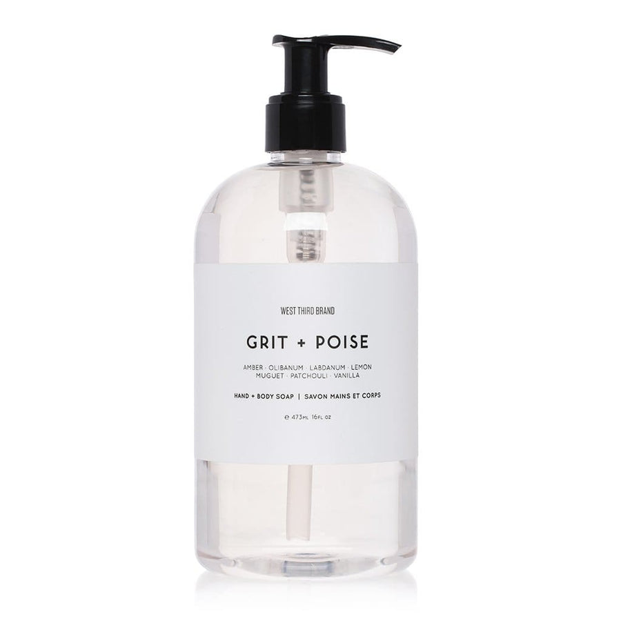 West Third Brand Hand & Body Soaps - Grit Poise - Fragrance - $45